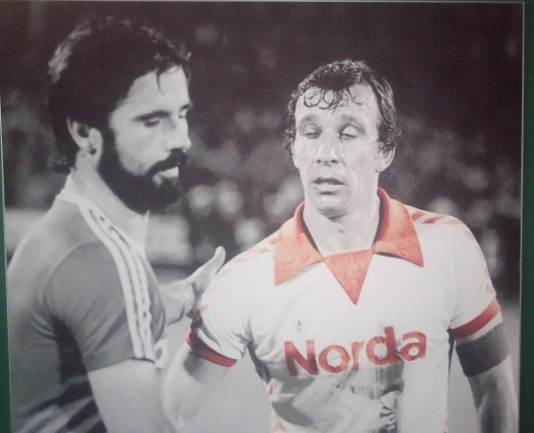 Bild von Gerd Müller und Horst-Dieter Höttges im Weserstadion