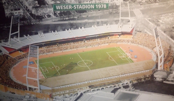 Luftbild vom Weserstadion 1978